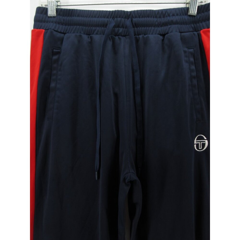 Sergio Tacchini Pants Medium Track Tennis Warm Up Ankle Zip Joggers - Picture 2 of 12